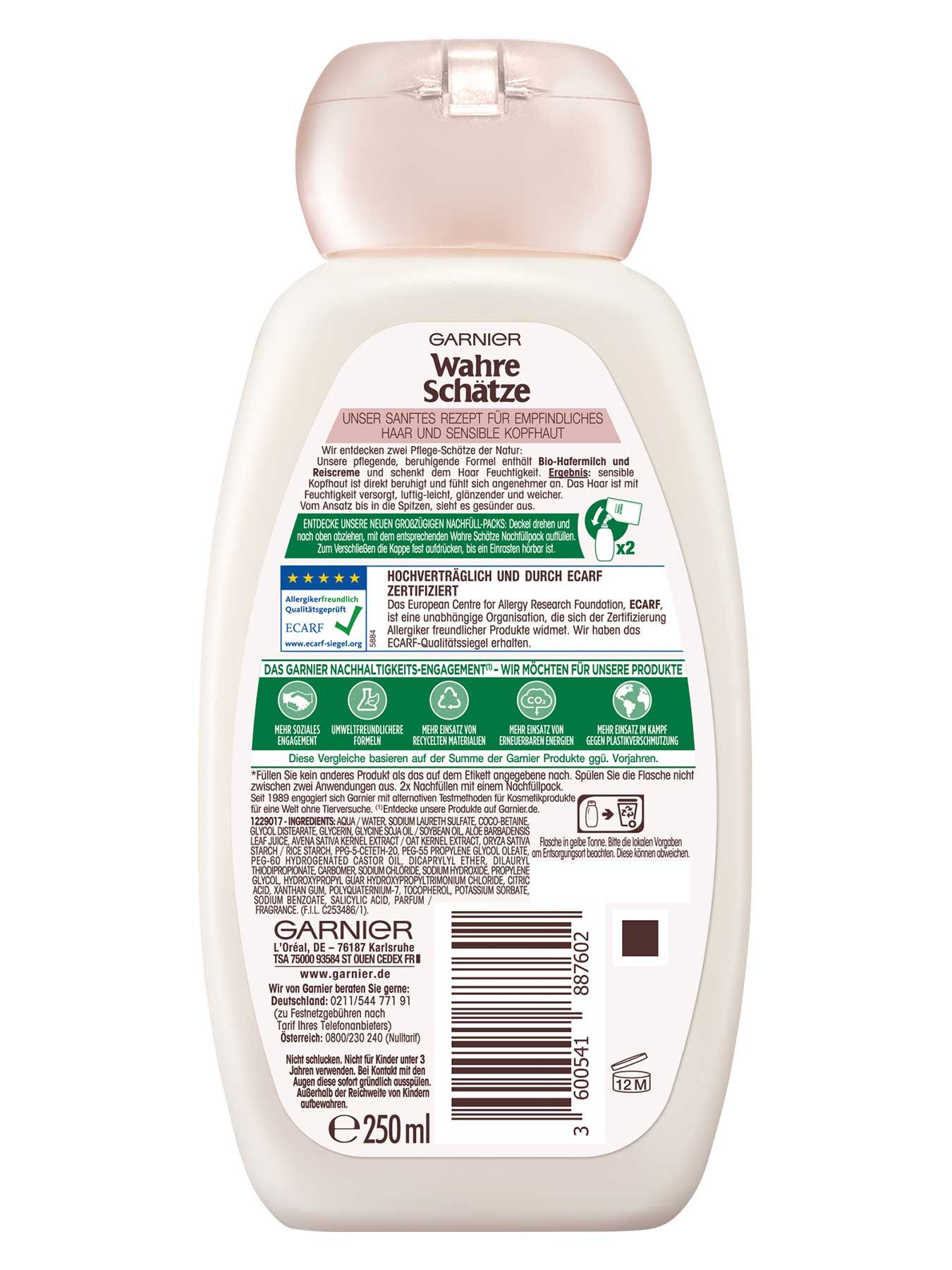 Wahre Schätze Hafermilch Shampoo
